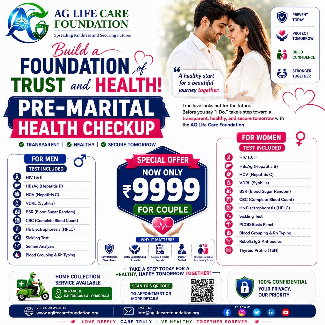 Pre-Marital Health Checkup Couple Offer